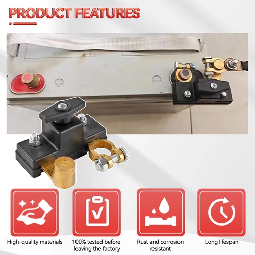Battery Terminal Car Battery Disconnect Isolator Anti-leakage Cut Off Switch 12V - Picture 6 of 8