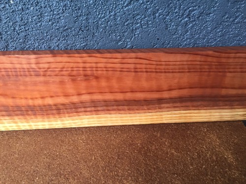 Redwood Curly Flame Wood Lumber Slab Billet 1 5/8" x 6" x 33 3/4" - #871 - Picture 7 of 10