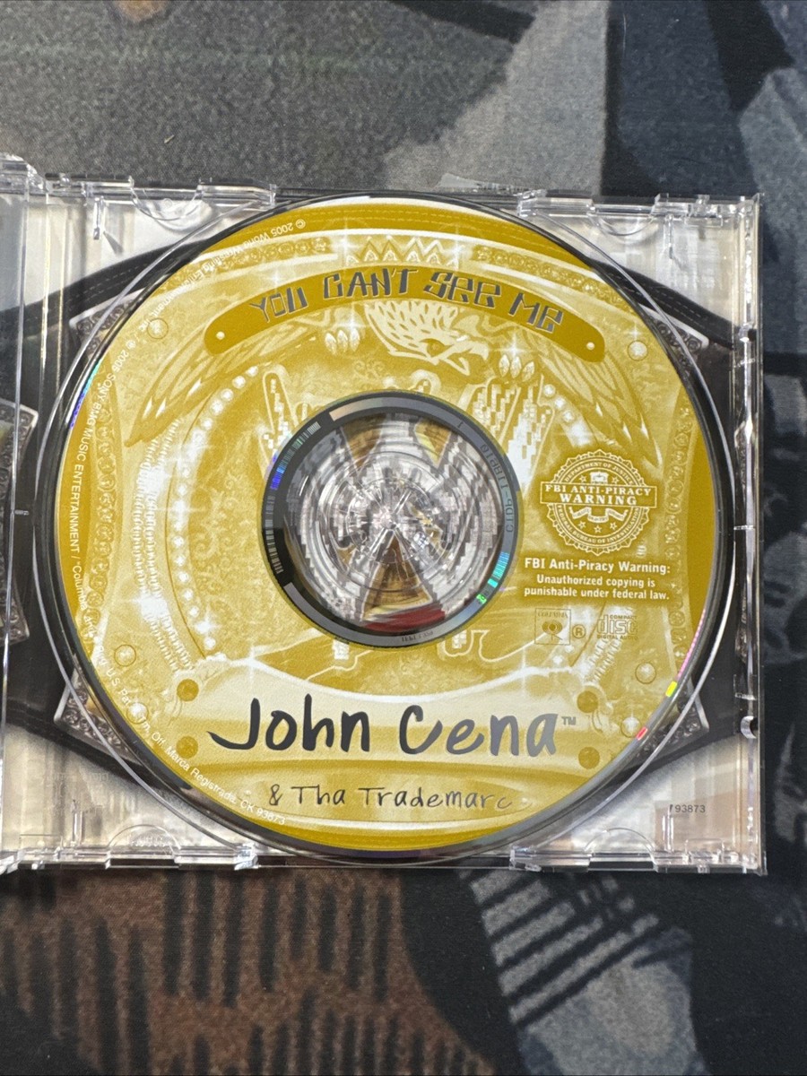 直筆サイン入りＣＤ　John cena  you can't see me 直筆サイン入りCD John cena you can't see me WWE JOHN CENA