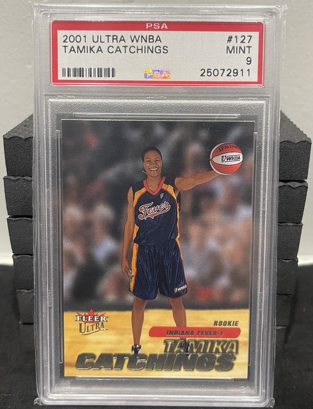 2001 Fleer Ultra WNBA - Rookie Tamika Catchings #127 (RC) PSA 9 Indiana Fever
