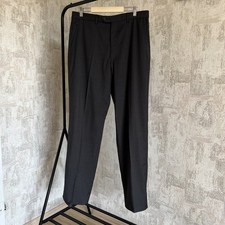 Valentino Men’s Black Dress Pants Trousers Size W34 Formal Business Wool Blend
