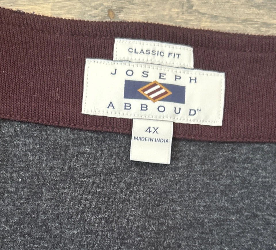 Joseph Abboud Burgundy Vest Size 4X , Cotton Blend - Image 4 of 4