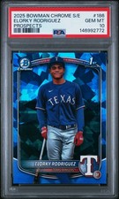 2025 BOWMAN CHROME SAPPHIRE EDITION PROSPECTS #186 ELORKY RODRIGUEZ PSA 10