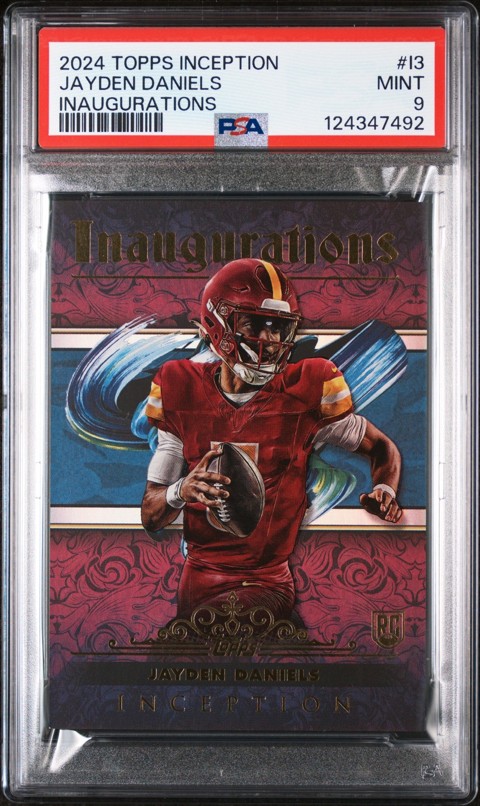 2024 TOPPS INCEPTION INAUGURATIONS #I3 JAYDEN DANIELS PSA 9