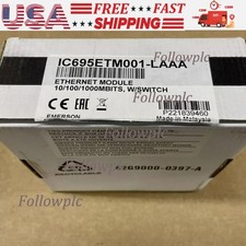 Emerson IC695ETM001-LAAA Ethernet Module for RX3i PLC NEW in Box US Free TAX