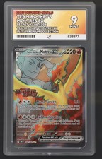 Pokémon Team Rocket's Moltres EX 208/182 Destined Rivals Stamped UPC Promo ACE 9