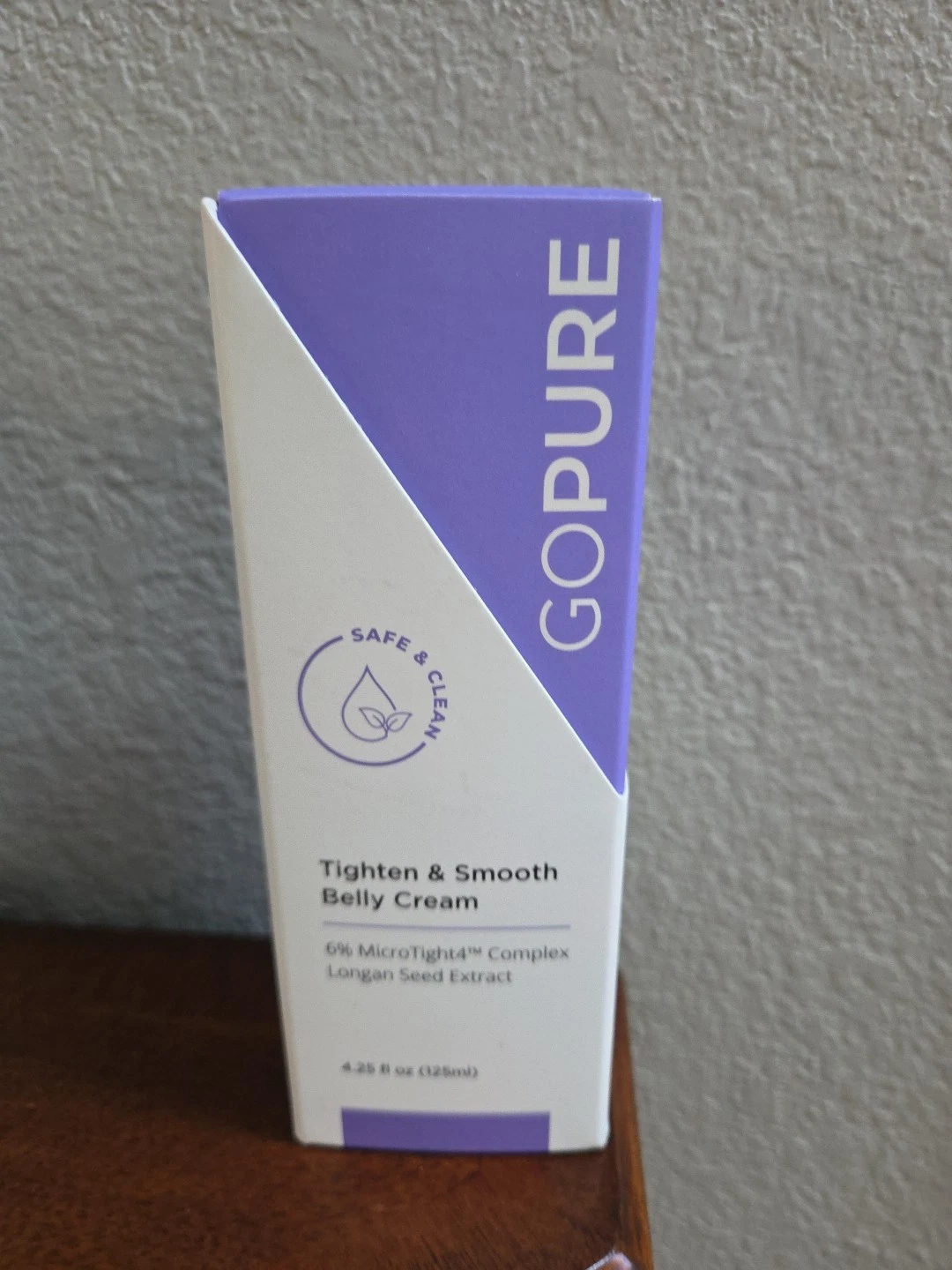 GoPure Tighten And Smooth Belly Cream 4.25 fl oz New in Box Sealed