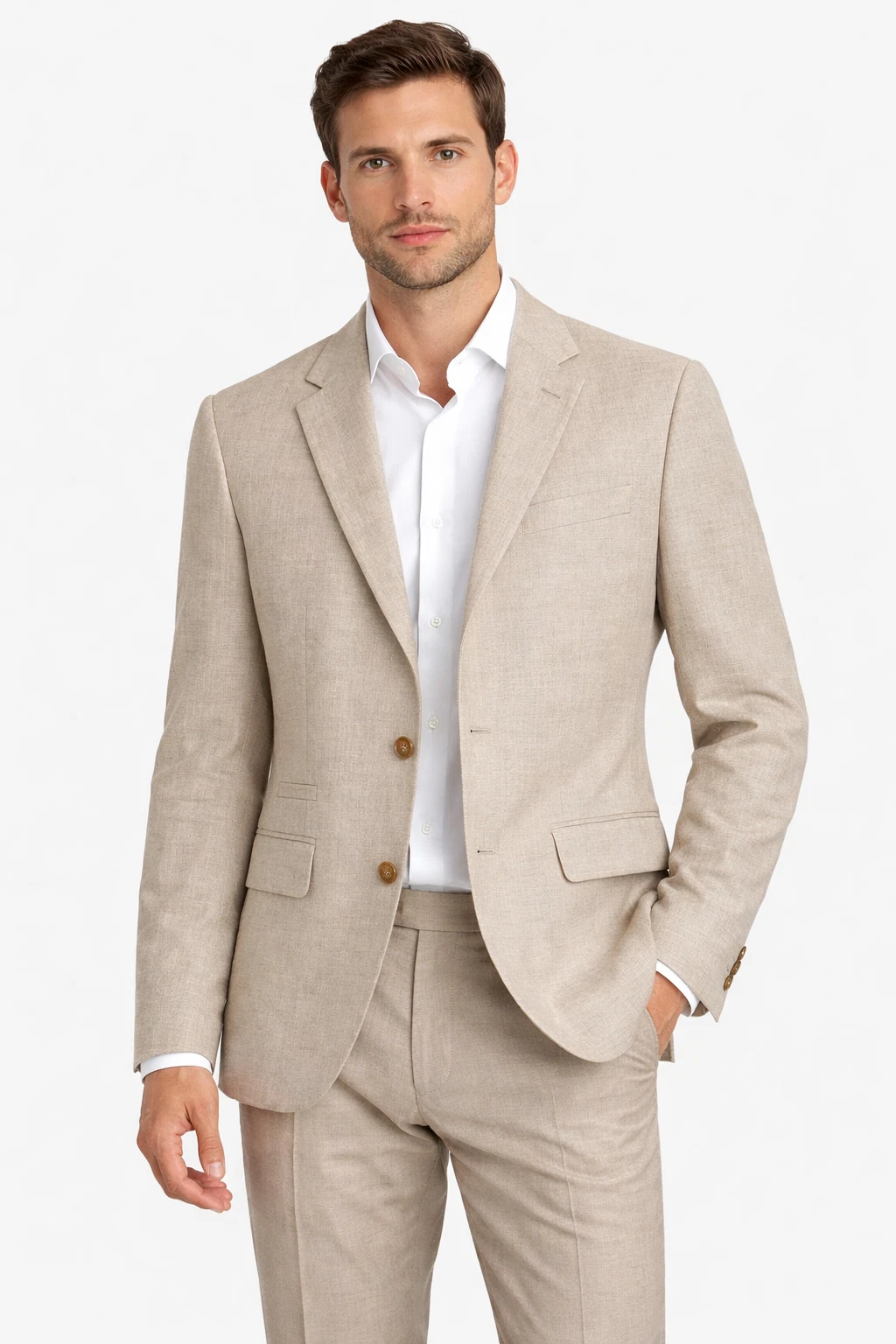 Beige Pure 100% Linen Jacket Lightweight Slim Fit Jeff Banks Oatmeal Blazer Mens
Opens in a new wind