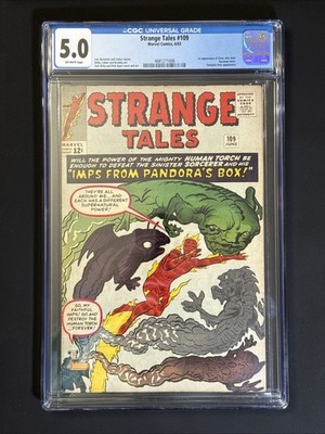 STRANGE TALES #109 CGC 5.0 - 1ST APP CIRCE (SERSI) Fantastic Four-  1963 MARVEL