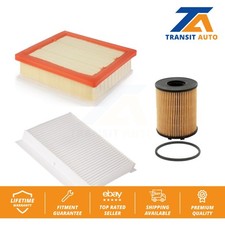 Air Cabin Engine Cartridge Oil Filters (3 Total) Kit For Jeep Renegade Fiat 500X