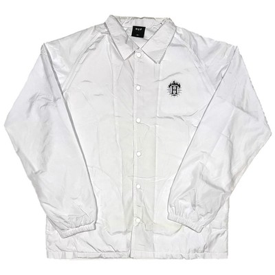 HUF x Thrasher TDS Tour De Stoops White Coach Jacket S Neu