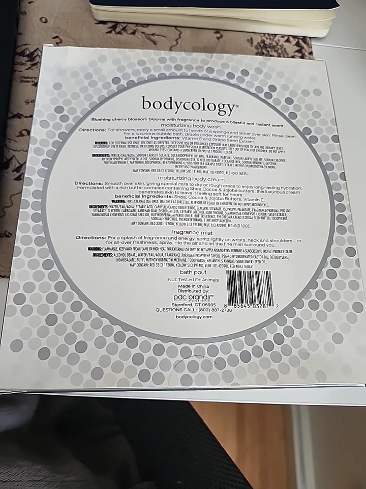 NIB Bodycology Cherish The Moment Gift Set Body Wash Body Cream Fragrance Mist - Image 3 of 3