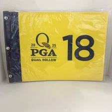 2025 PGA Championship Quail Hollow Yellow Flag Hole #18 Pin / Brand New / Golf