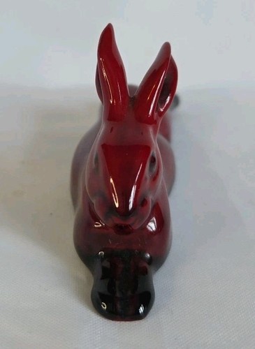Royal Doulton Flambe Rabbit Lying Diwn - Picture 4 of 7
