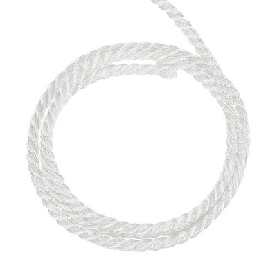 Twisted Cord Trim, 11 Yard 3.5mm 3-Ply Twine Braided Rope Thread, White