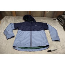 Eddie Bauer Jacket Kids Large 14/16 Blue Hooded Lightweight Removable Liner 3in1