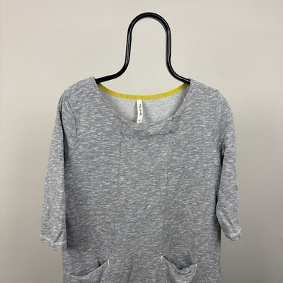 WEIRD FISH Tunic Long v neck size 16 Grey