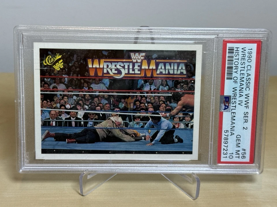 BOBBY BRAIN HEENAN & KOKO B. WARE * PSA 10 * 1990 CLASSIC WWF WRESTLEMANIA #56 - Image 3 of 4