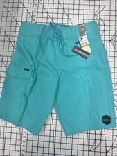 O'Neill Men's Santa Cruz Solid Boardshorts Swim Trunks Size 29 - Turquoise - New