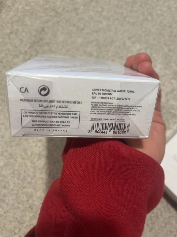 Creed Silver Mountain Agua EDP Spray Unisex 3.3 OZ Auténtico Nuevo En Caja Sellada Foto 3 de 3