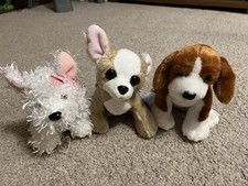Ganz Webkinz HM106 White Terrier, HM141 Beagle, HM104 Chihuahua Lot Of 3