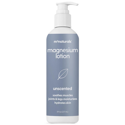 Unscented Magnesium Lotion for Sleep & Leg Cramps, Suitable for Sensitive Skin,