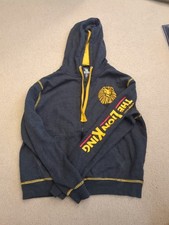 Disney The Lion King The Broadway Musical Hoodie Size M Zip Gray Embroidered