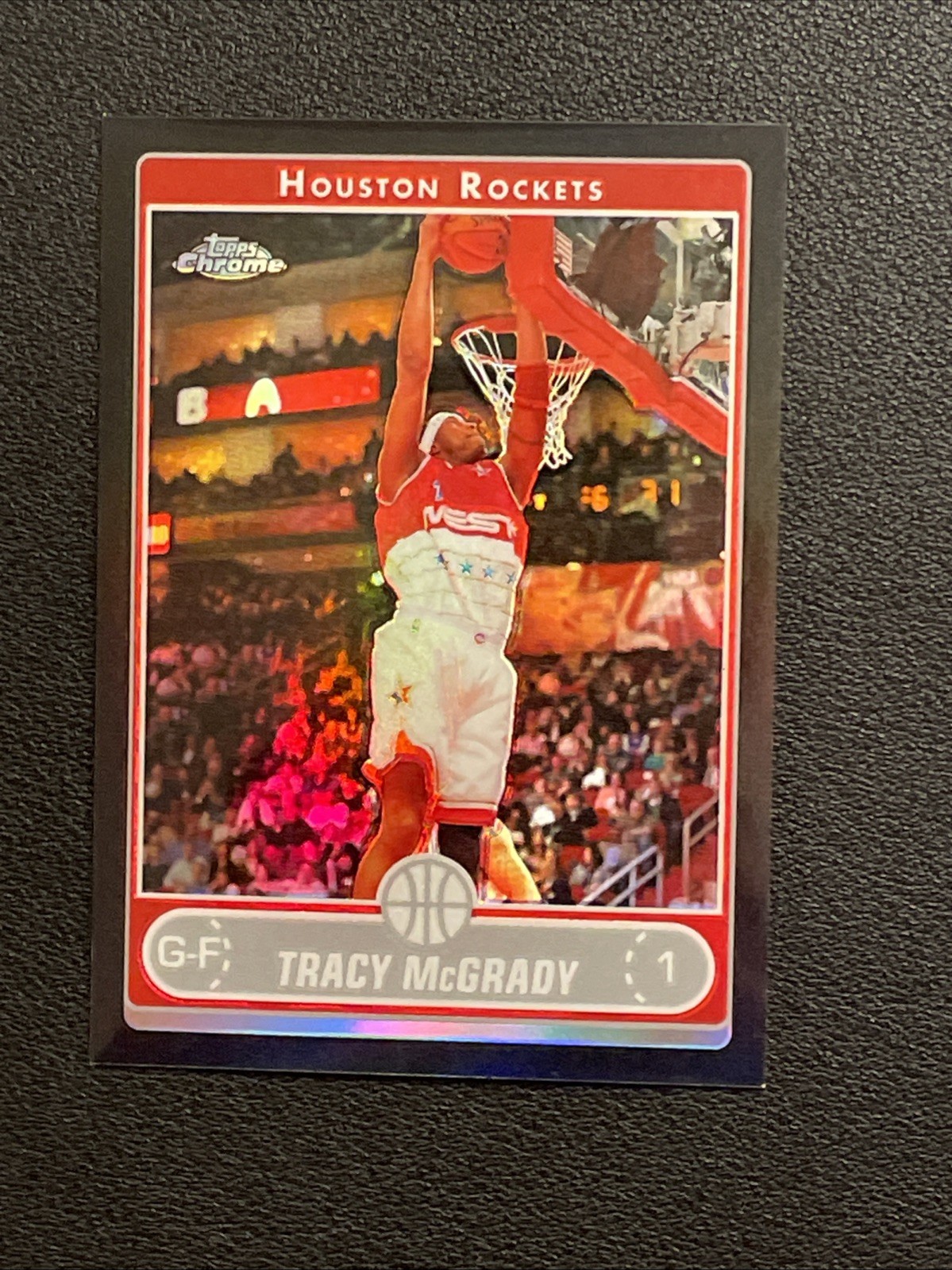 2006-07 Topps Chrome Black Refractor /99 Tracy McGrady #34 HOF