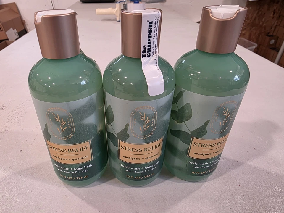 3x Bath & Body Works Aromaterapia Eucalipto Menta Verde Jabón Corporal y Baño de Espuma Foto 2 de 3