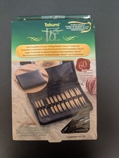 NEW Clover Takumi Interchangeable Circular Knitting Needles 60 Pieces Bamboo