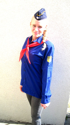 FDJ Hemd FDJ Bluse NVA Uniform Fasching Karneval Halstuch DDR  SED alle Grössen