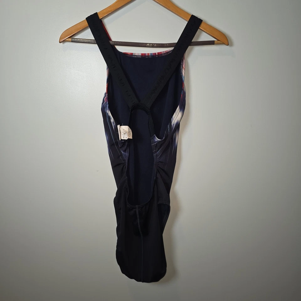 TRAJE DE BAÑO SPEEDO MUJER ROJO BLANCO Y AZUL MICHAEL PHELPS TEAM SPEEDO TALLA 38 Foto 4 de 4