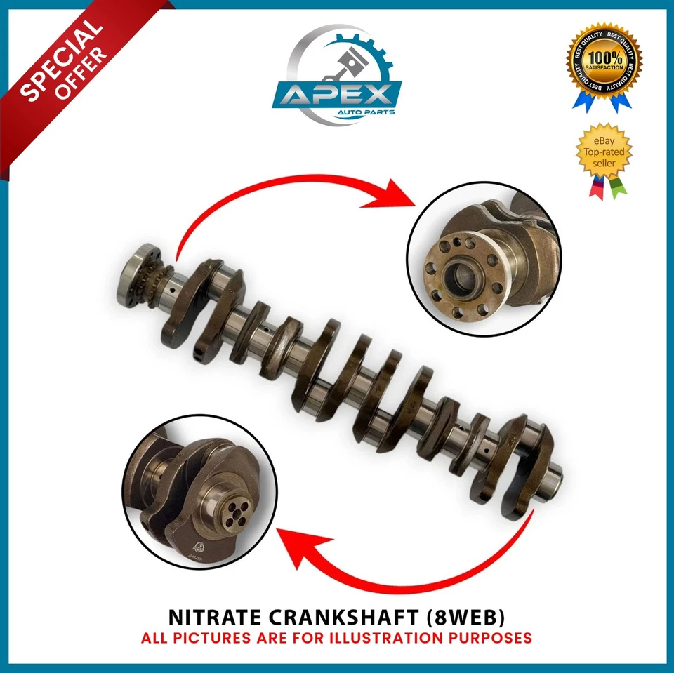 BMW X3 X4 X5 X6 3.0 DIESEL N57D30C N57D30A N57D30B CRANKSHAFT + REBUILT PARTS - Image 2 of 4