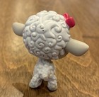 Littlest Pet Shop LPS Sportiest White Gray Lamb Sheep Pink Bow Blue Eyes #879 — photo 5