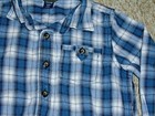 9P BABY GAP 3T Plaid Oxford Button Up Down Dress Shirt {Blue Black White} — photo 1