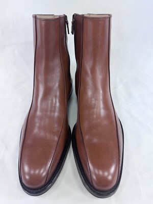 VERSACE Ankle Chelsea Dress Boots Zip Chestnut Brown Disco Almond Toe Medusa 11 Versace | Shoes | Versace Ankle Chelsea Dress Boots Zip  main image 3