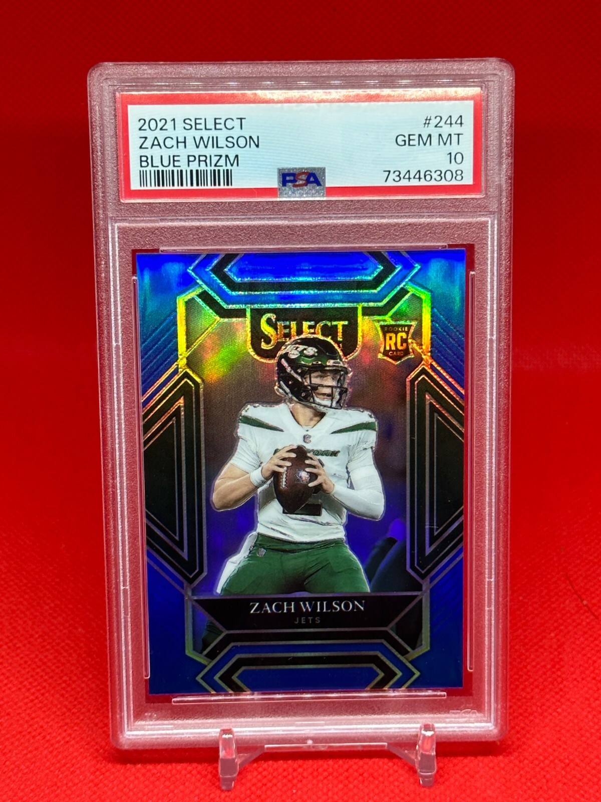 ZACH WILSON 2021 Select Blue Club Level RC /99 PSA 10 #244