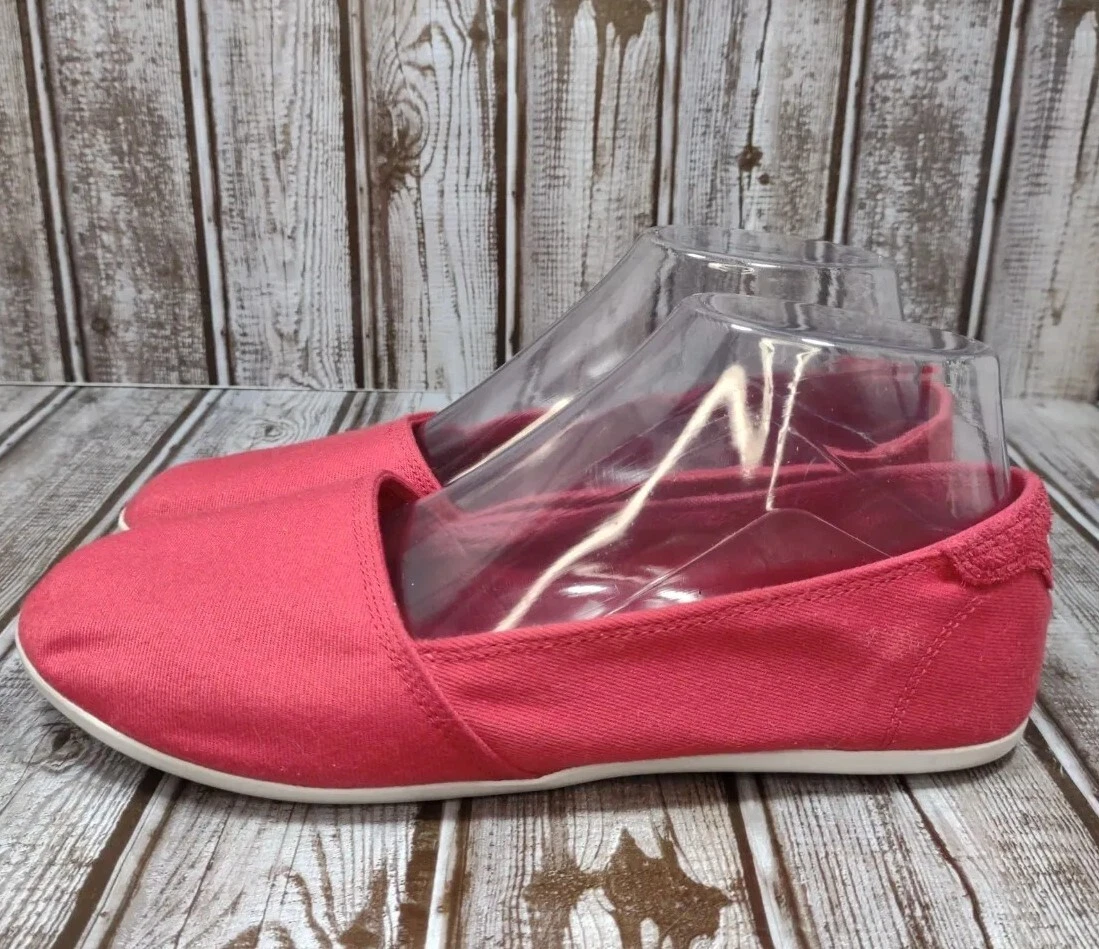 Mocassini Adidas casual da donna taglia 7 slip on rossi D67859