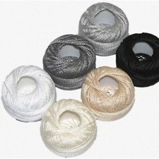 Pearl Cotton Delight: Size 12 Thread Sampler Pack - Neutral Elegance for All You