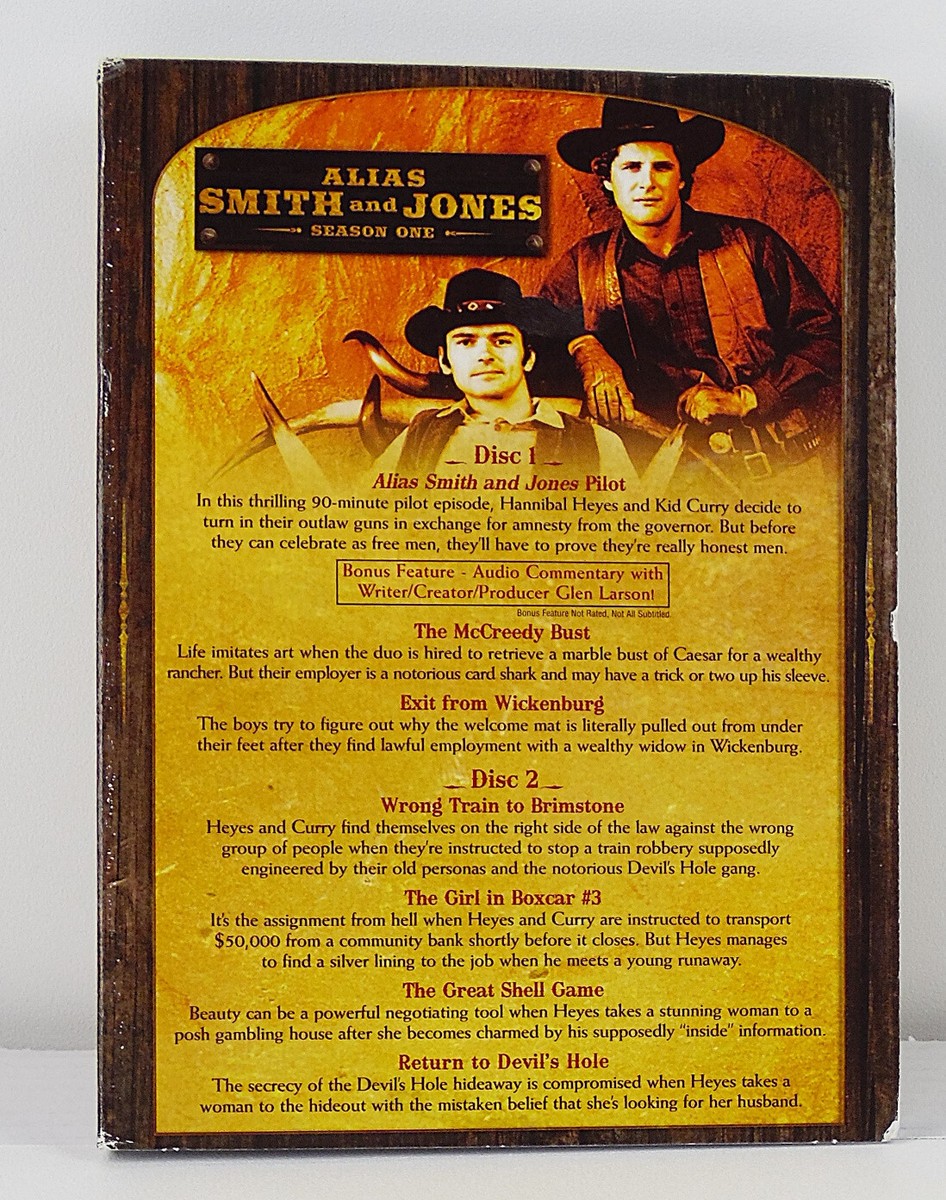 Alias Smith and Jones - Season One (4 DVD Set) | eBay