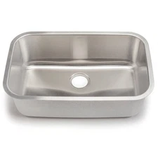 28"x18"x9" Large Rectangle Single Bowl Stainless Steel Kitchen Sink