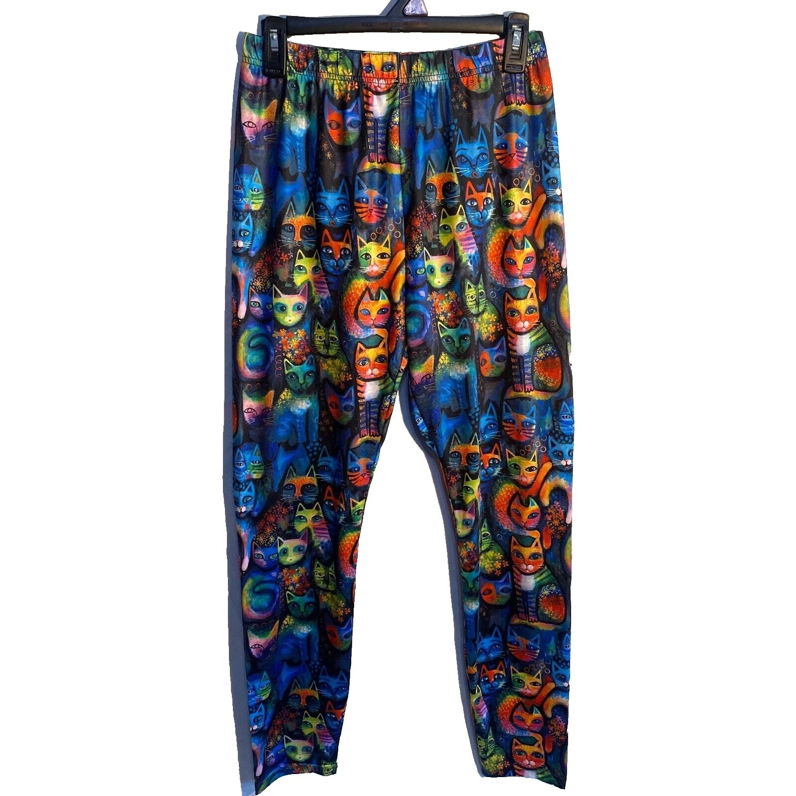 Mezcla de algodón Graffiti Leggings para Mujer