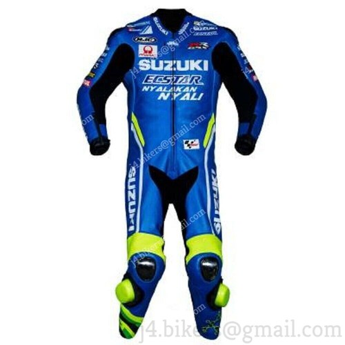 Suzuki Combinaison de Moto en Cuir pour Homme – Course de Moto Protection CE équipement de