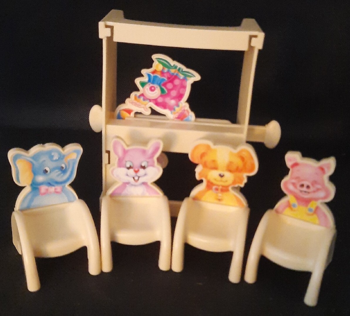 Mattel Barbie Kelly Surprise Birthday Party (4) Chairs Puppet Theater Dollhouse