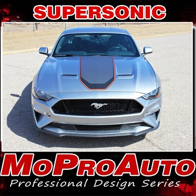 2018-2023 Ford Mustang Racing Stripes SUPERSONIC (Digital) Mach 1 Decals Graphic