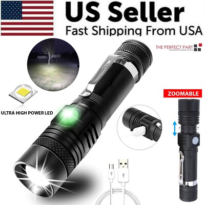 90000lm spotlight handheld t6 led flashlight 18650 rechargeable lumens Flashlight, 90000 High Lumens, Super Bright LED Flashlight, 4 Modes Waterproof Searchlight for Hunting, Hiking, Discover the powerful and rechargeable Super Super Bright 90000LM LED Tactical