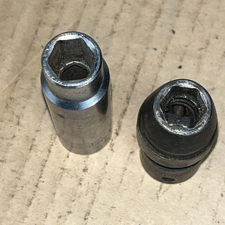 SNAP-ON 1/2" DRIVE 1/2” IMPACT SWIVEL JOINT SHALLOW SOCKET + 1/2” Wright Deep - Image 2 of 4