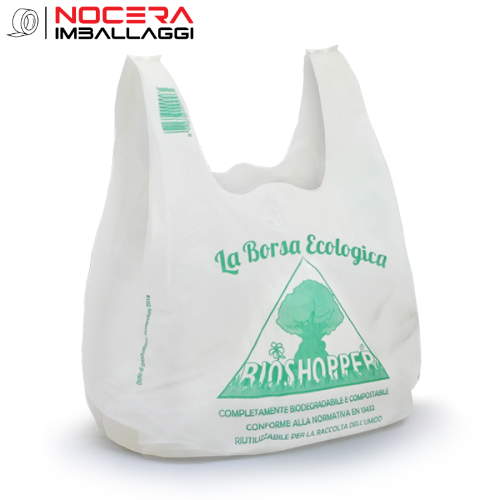 Buste Biodegradabili Con Manico - 1000 Pezzi Compostabili 23x40 Cm Per Spesa - Foto 6