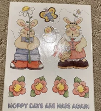 Provo Craft— Bunnies Butterflies— Hoppy Says Are Here Again