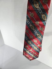 Italian 100 All Silk Hand Made Abstract Pattern Tie Necktie 58" NICE LOW PRICE